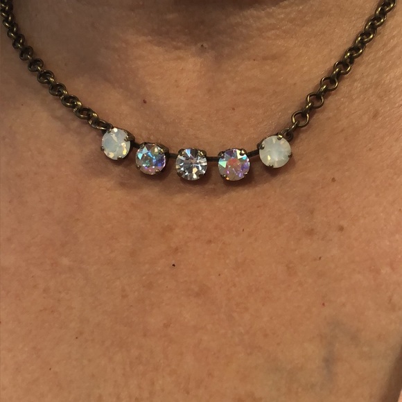 Aurora Borealis + Opal Crystal Necklace - Picture 14 of 16